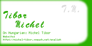 tibor michel business card